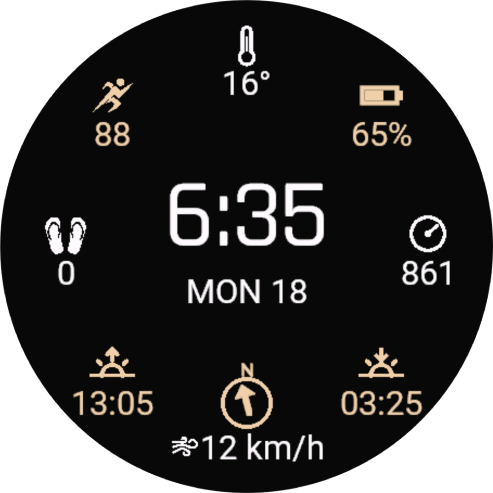 MAVERICKS surf Watch Face for Garmin · sleep mode